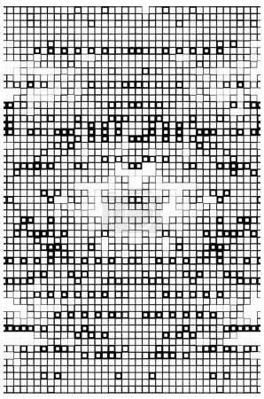 Ilustración de Pixel punteado medio tono fondo vector ilustración - Imagen libre de derechos