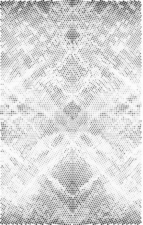 Illustration for Abstract monochrome halftone pattern.  Design element for web banners, posters, cards, wallpapers, sites. Black and white color - Royalty Free Image
