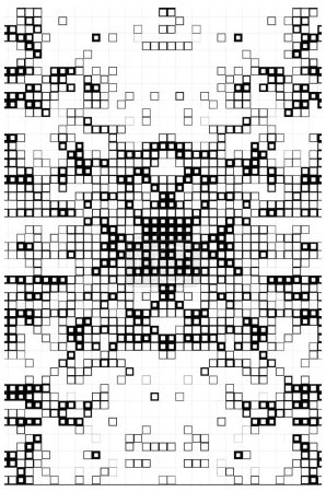Ilustración de Patrón geométrico en blanco y negro. fondo abstracto para el diseño. - Imagen libre de derechos