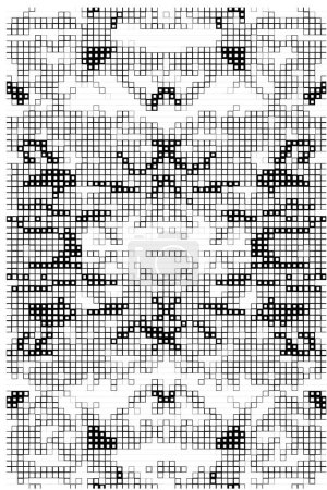 Ilustración de Patrón geométrico en blanco y negro. fondo abstracto para el diseño. - Imagen libre de derechos