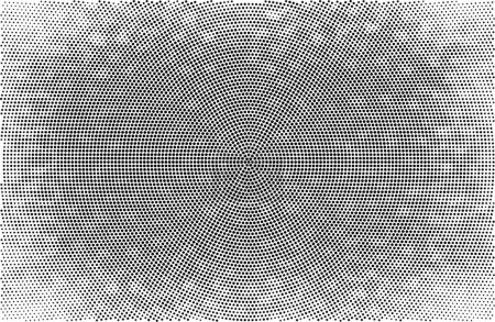 Ilustración de Textura de medio tono. moderno patrón de puntos abstractos. se desvanecen puntos monocromáticos. - Imagen libre de derechos