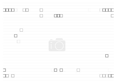Ilustración de Patrón de medio tono en blanco y negro de formas cuadradas - Imagen libre de derechos