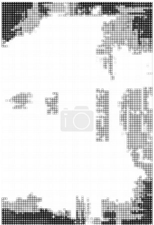 Ilustración de Fondo grunge abstracto con cuadrados. ilustración vectorial - Imagen libre de derechos