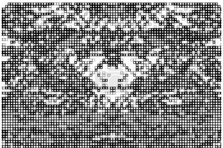Illustration for Abstract black and white pixel background - Royalty Free Image