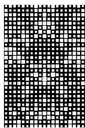 Ilustración de Fondo abstracto de píxeles en blanco y negro - Imagen libre de derechos