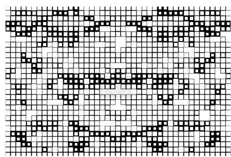 Illustration for Abstract black and white pixel background - Royalty Free Image