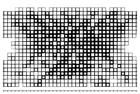 Ilustración de Patrón abstracto sin costuras, vector de fondo con cuadrados - Imagen libre de derechos