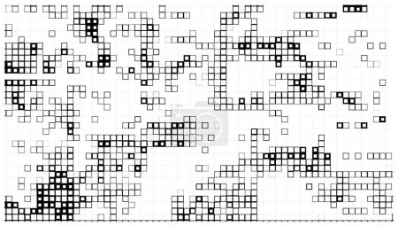 Ilustración de Patrón geométrico abstracto con elementos rectángulos. ilustración vectorial - Imagen libre de derechos