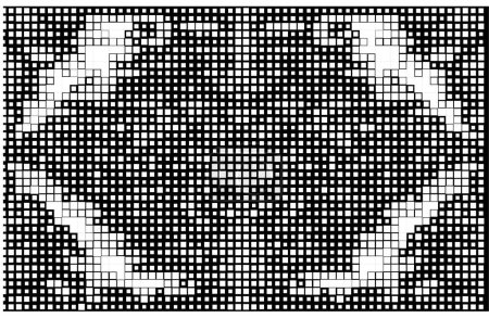 Photo for Pattern with black and white squares vector illustration - Royalty Free Image