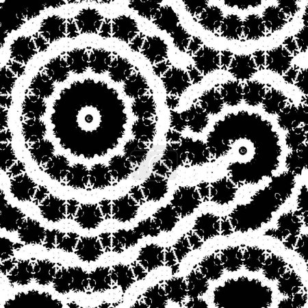 Ilustración de Negro sobre blanco micro textura de medio tono. Fondo de vector áspero. Superposición monocromática de medio tono - Imagen libre de derechos