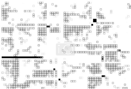 Illustration for Dotted mosaic of squares, vector illustration - Royalty Free Image