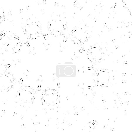 Ilustración de Negro sobre blanco micro textura de medio tono. Fondo de vector áspero. Superposición monocromática de medio tono - Imagen libre de derechos