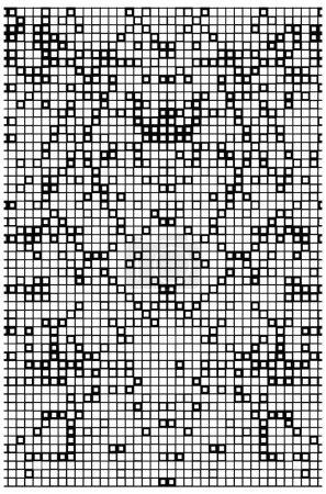 Illustration for Seamless black and white pattern with squares - Royalty Free Image