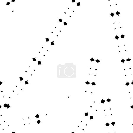 Illustration for Black on white micro halftone texture.  Rough vector background. Monochrome halftone overlay - Royalty Free Image