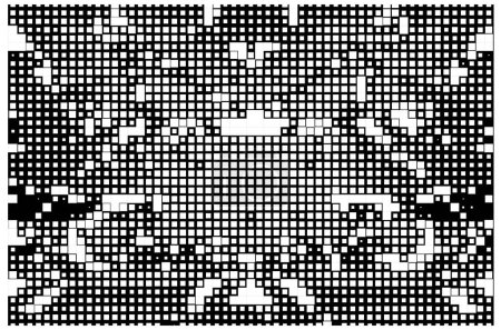 Téléchargez les illustrations : Pixel fond, carrés noirs et blancs - en licence libre de droit