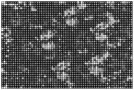 Illustration for Banner with pixels. abstract black and white background - Royalty Free Image