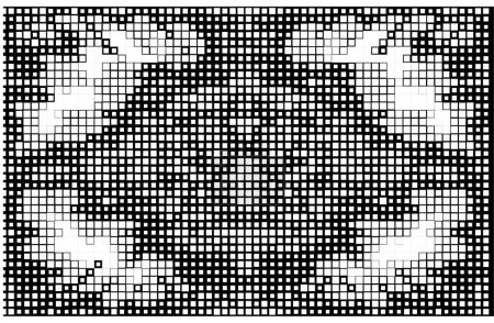 Illustration for Abstract  black and white background with squares, vector illustration - Royalty Free Image