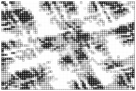 Illustration for Abstract wallpaper with black and white squares - Royalty Free Image
