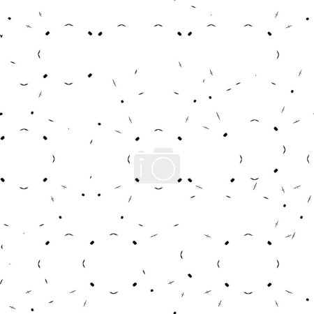 Illustration for Black and white textured pattern - Royalty Free Image