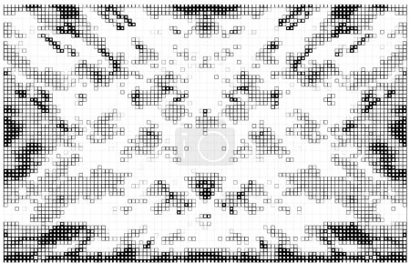 Ilustración de Patrón de medio tono. fondo abstracto y patrón vectorial geométrico. - Imagen libre de derechos