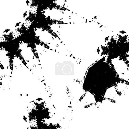 Téléchargez les illustrations : Noir et blanc monochrome altéré fond texture abstraite - en licence libre de droit