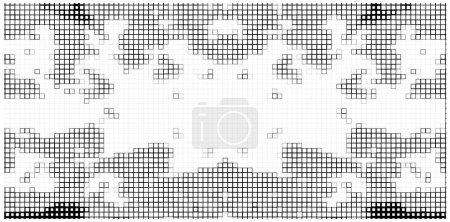 Illustration for Black and white monochrome weathered background abstract texture - Royalty Free Image