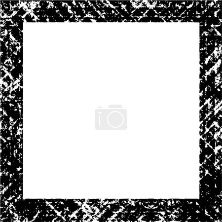 Ilustración de Marco grunge abstracto sobre fondo blanco - Imagen libre de derechos
