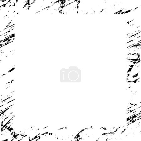 Photo for Abstract vector black and white frame worn, dirty effect and space for your text - Royalty Free Image