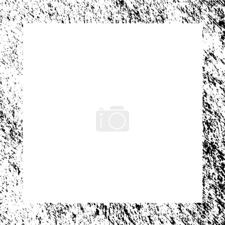 Foto de Dibujo negro del marco en estilo grunge. Ilustración vectorial. Marco cuadrado dibujado a mano, aislado. - Imagen libre de derechos