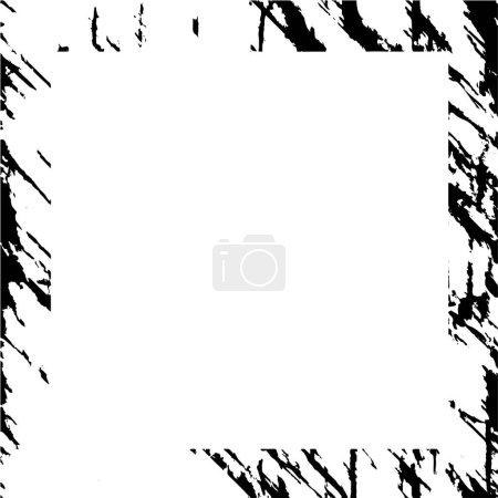 Illustration for Abstract black and white background, monochrome frame. vector illustration - Royalty Free Image