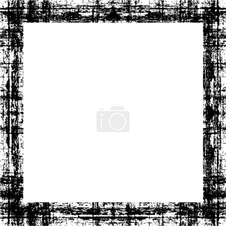 Téléchargez les illustrations : Cadre abstrait noir et blanc avec espace vide - en licence libre de droit