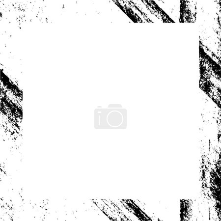 Illustration for Grunge frame on white background, vector illustration - Royalty Free Image