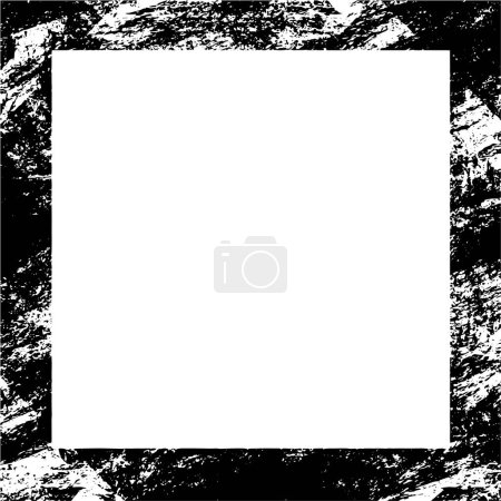 Illustration for Abstract textured grunge frame background, vector illustration - Royalty Free Image