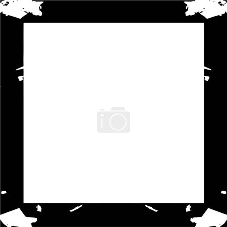 Photo for Abstract black and white background, monochrome frame. vector illustration - Royalty Free Image