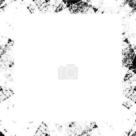 Illustration for Abstract monochrome frame with space for text, vector illustration - Royalty Free Image
