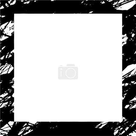 Photo for Abstract monochrome frame with space for text, vector illustration - Royalty Free Image