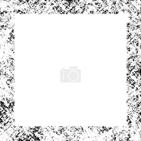 Illustration for Abstract monochrome frame with space for text, vector illustration - Royalty Free Image
