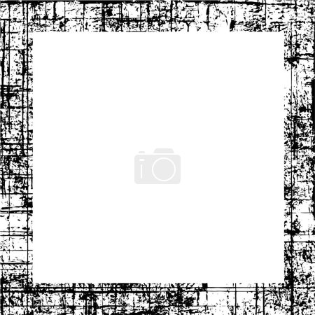 Ilustración de Marco abstracto en blanco y negro con espacio vacío - Imagen libre de derechos