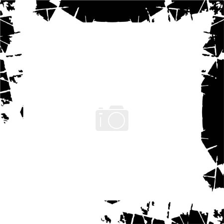 Illustration for Abstract black and white background, monochrome frame. vector illustration - Royalty Free Image