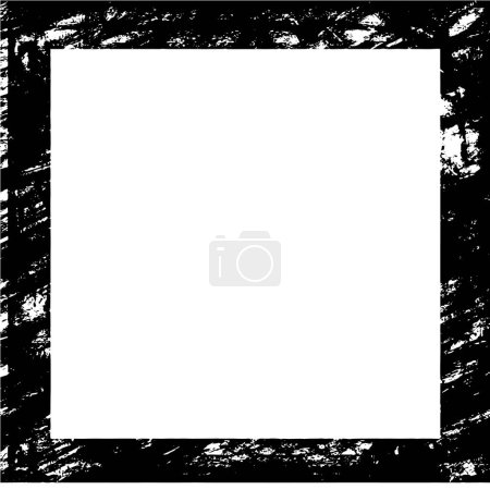 Illustration for Abstract textured grunge frame background, vector illustration - Royalty Free Image