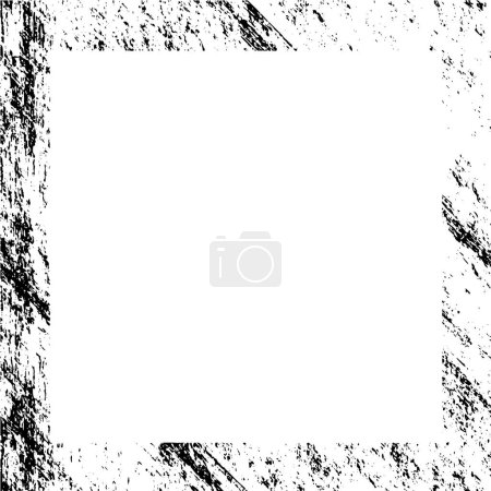 Ilustración de Marco grunge vector. papel viejo con blanco para su texto o imagen - Imagen libre de derechos