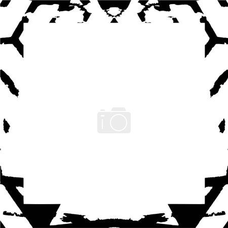 Illustration for Vector illustration, abstract  frame geometric background - Royalty Free Image