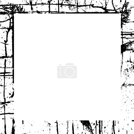 Illustration for Abstract black and white frame with empty space - Royalty Free Image