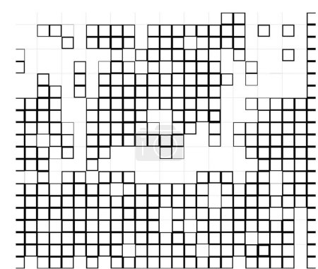 Ilustración de Vector patrón de mosaico con cuadrados - Imagen libre de derechos