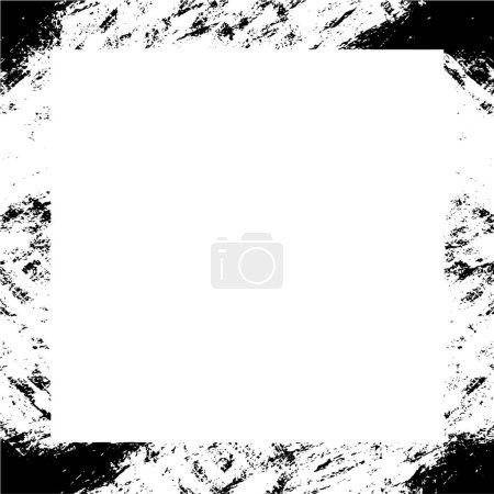 Ilustración de Abstracto grunge marco cuadrado de fondo, vector de ilustración - Imagen libre de derechos