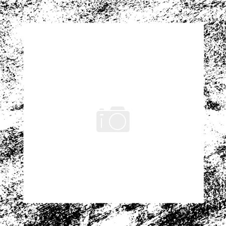 Illustration for Abstract frame with grunge pattern, vector illustration design - Royalty Free Image