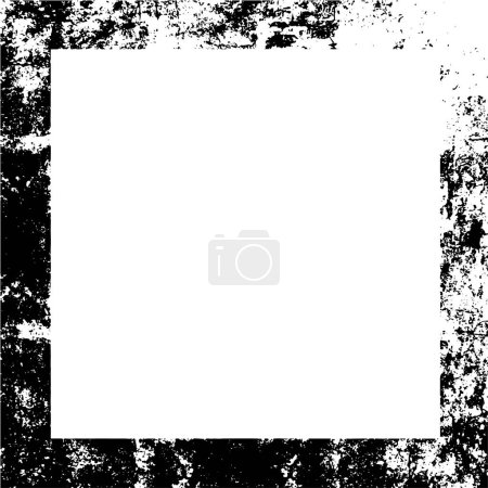 Illustration for Grunge monochrome frame with space for text - Royalty Free Image