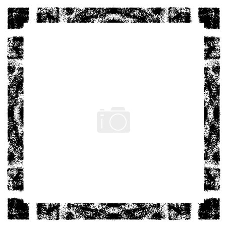 Illustration for Abstract grunge frame with empty space, vector illustration - Royalty Free Image