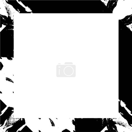Illustration for Abstract black and white frame with empty space, vector illustration - Royalty Free Image