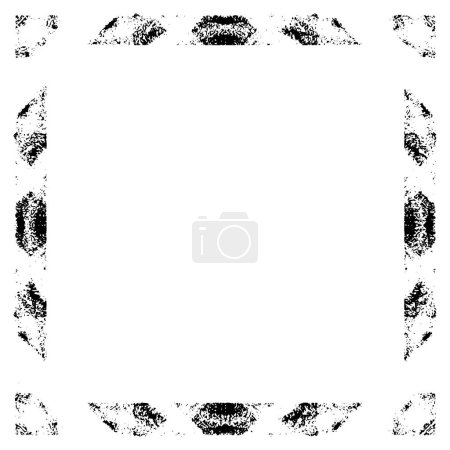 Ilustración de Marco abstracto en blanco y negro con espacio vacío, ilustración vectorial - Imagen libre de derechos